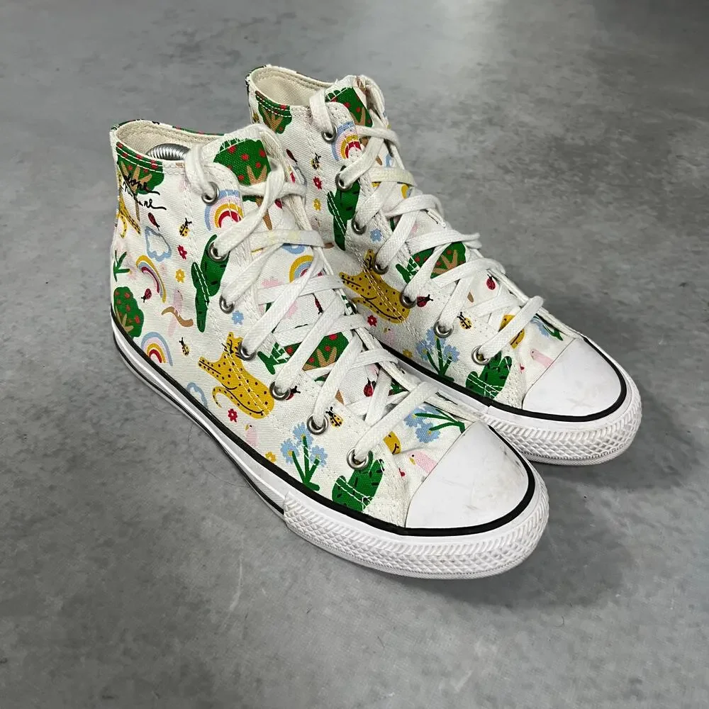 Converse Chuck Taylor All Star Nature Animal & Plant Shoes Youth Size 5 Junior
